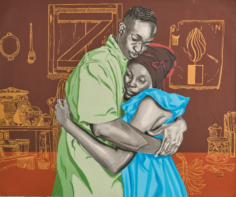 CÂLIN DANS LA CUISINE